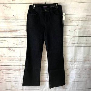 NYDJ Women's Blue Dark Wash Denim Sara Bootcut Denim Jeans #1000 Size 4